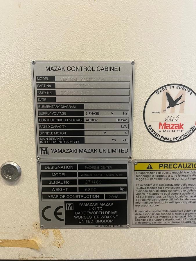 Usato 2016 MAZAK SMART 530C