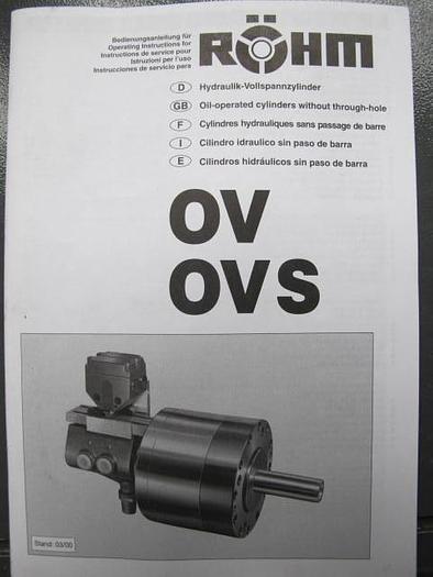 Gebraucht RÖHM Hydraulik-Vollspannzylinder für CNC Drehmaschine zum hydraulischen Spannen