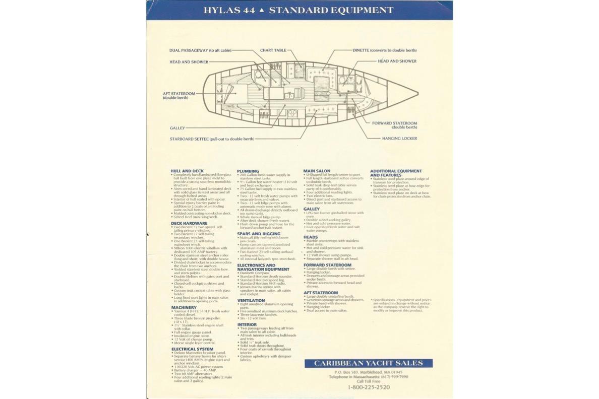 Used 1989 Hylas 44