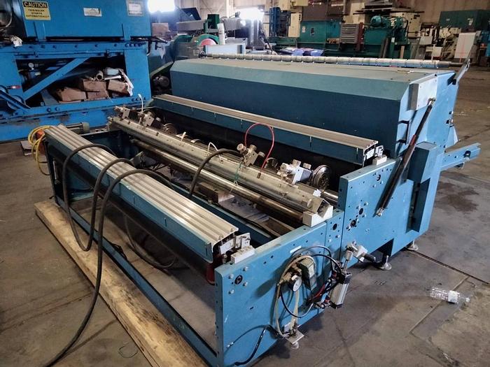 Used 84" WIDE ROSENTHAL SHEETER ALLEN BRADLEY CONTROLS AND OUTPUT CONVEYOR - PENDING SALE