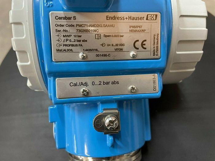 Used Endress + Huber Cerabar S , PMC71-AMD2KLGAANU , Digital pressure transmitter