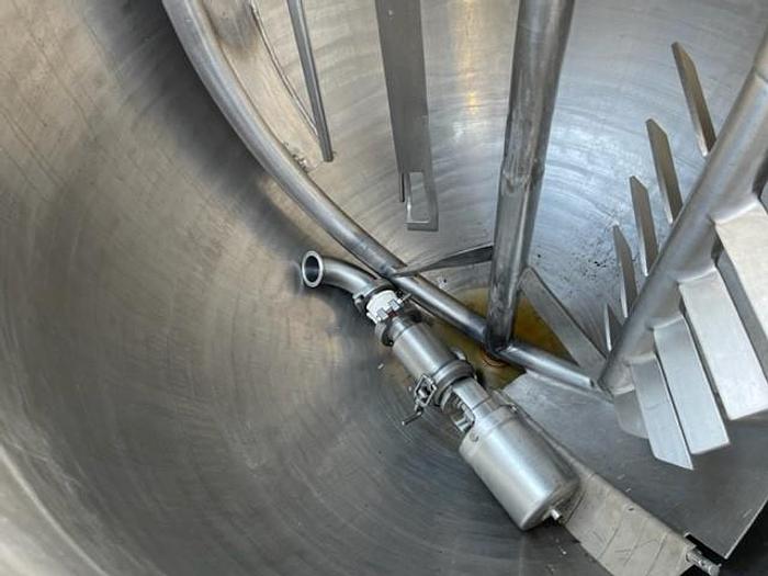 Used Groen 150 Gallon Stainless Steel Jacketed Mix Kettle With Dual Agitation
