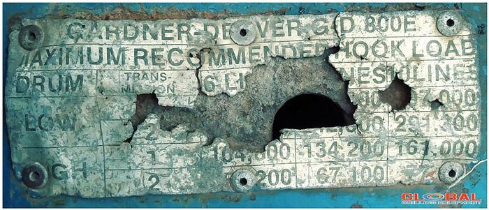 Used Item 0719 : Gardner Denver 800-E; 1000HP Drawworks