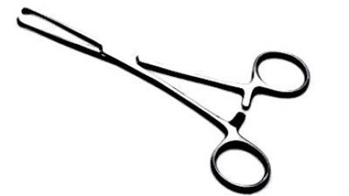 Used Forceps Intestinal Grasping Allis 2 in 3 Teeth 180mm (7in)