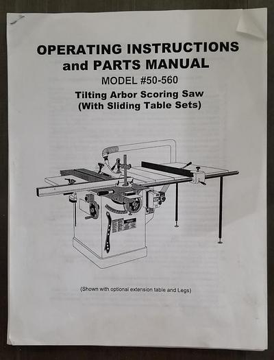 Used 2007 *SOLD* Sliding Table Saw - General 50560M3