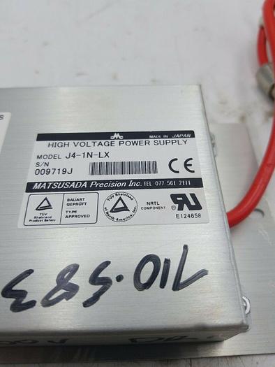 Used Matsusada Precision High Voltage Power Supply J4-1N-LX