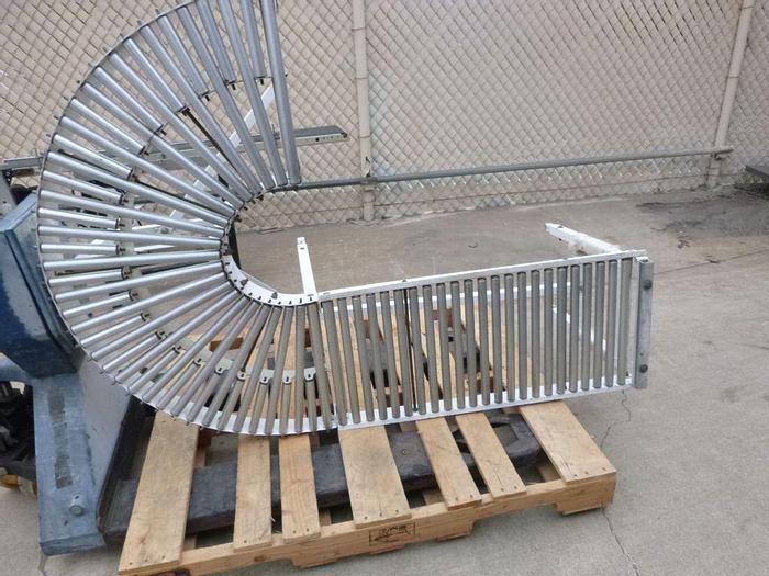Used Conveyor, Roller, 17" x 60', Adjustable Height, 180 Degrees, #S743801