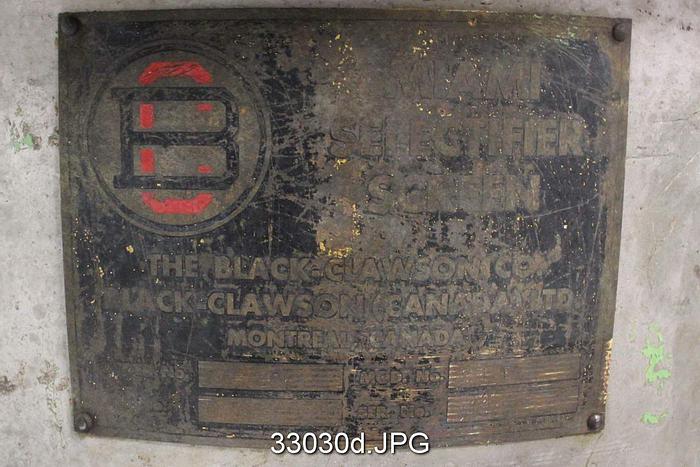 Used Black Clawson P24 Selectifier Screen #33030