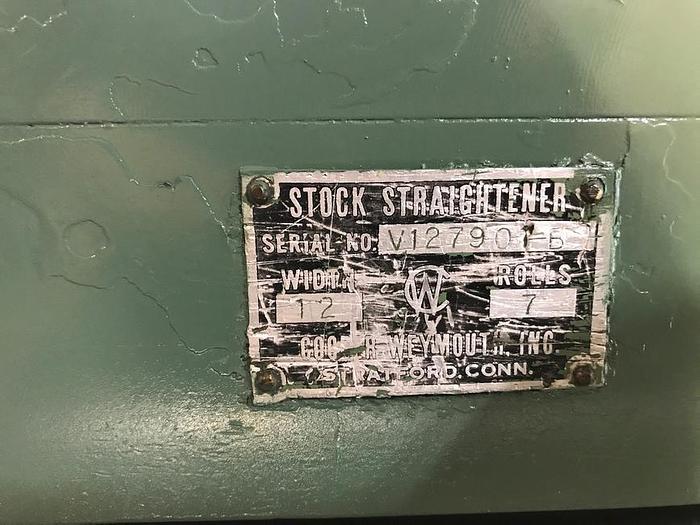 Used 12" x .125", CWP, No. 12B, MOTORIZED STRAIGHTENER