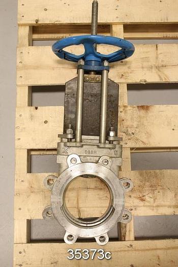Used Trueline 6" Hand Operated Knife Gate Valve #35373
