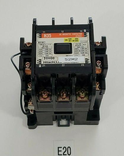 Used *PREOWNED* Hitachi H35 AC Magnetic Contactor AC600V w/ CS-8 Coil Absorber
