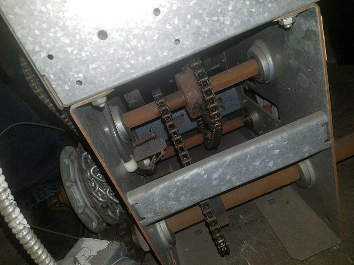 Used 5' x 8' Motorized Overhead Door Roll Up Door with motor and control