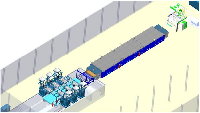 Gebraucht (FGL-1) - Dry fiber and laminate coating production unit (Fiber glass line) - 2000mm