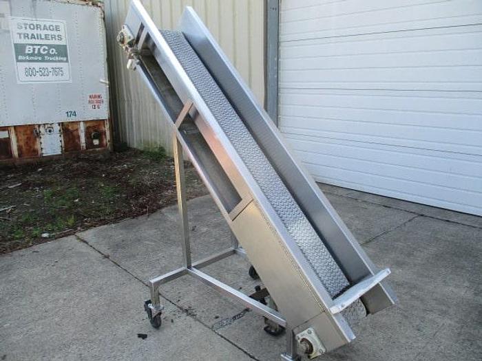 Used Jacob Schmidt Incline Conveyor; Md#C-996-3; 12"Wx6' 6"L
