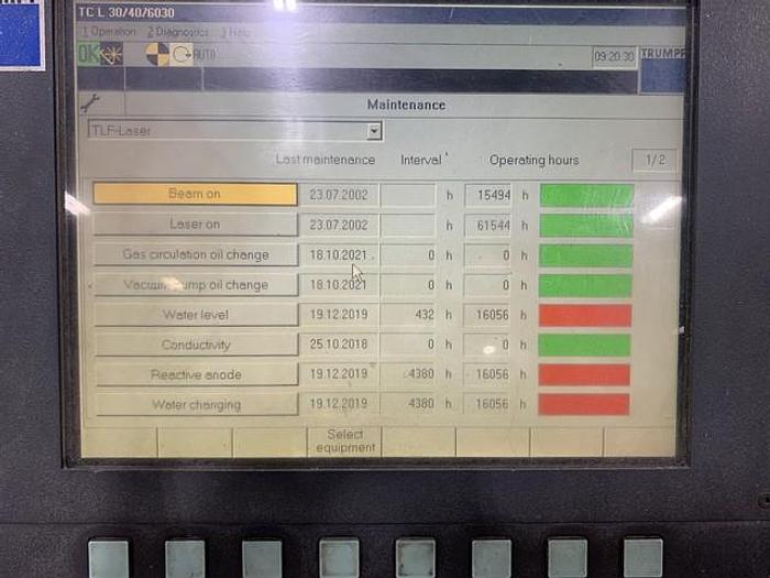 Used 2002 Trumpf TruLaser L3030
