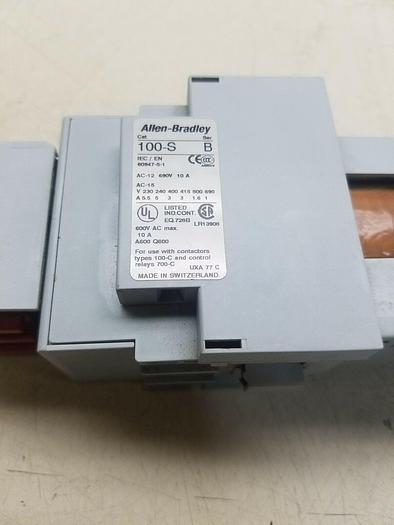 Used ALLEN BRADLEY 100S-C37ZJ14C SAFETY CONTACTOR