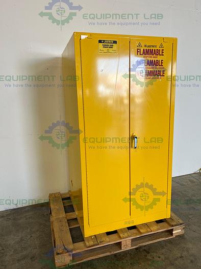 Used Justrite 25602 60 Gallon Flammable Cabinet w/ Soft Close Doors