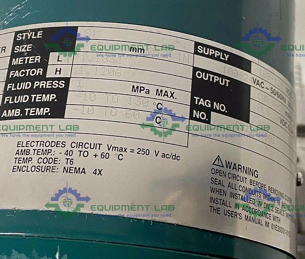Used Yokogawa Admag AXF Magnetic Flowmeter AXF005C-E1 CE1N-GUN1-21B