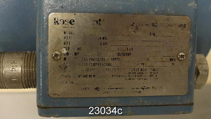 Used Rosemount 8701TSA005S1 Magnetic Flow Tube, 1/2" #23034