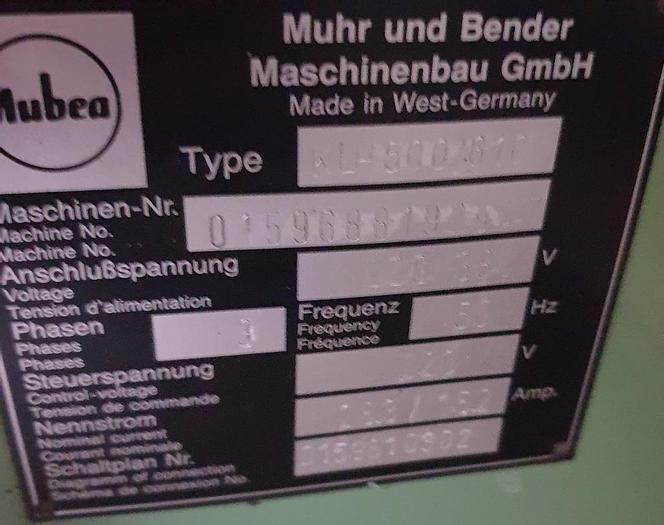 Gebraucht Lochstanze Mubea KLH 500