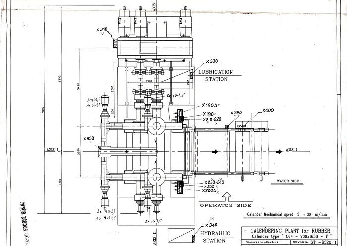 Used 1999 Pirelli (Refurbished by Comerio Ercole) 4 roll inverted L Calender