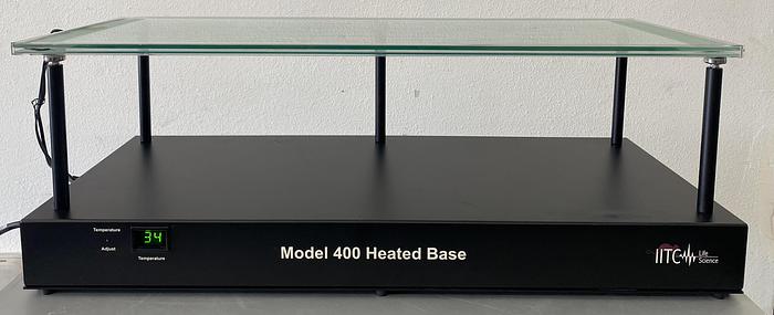 Used IITC Life Sciences 400 Heated Base w/ Plantar Heated Test Glass and Stand 110v
