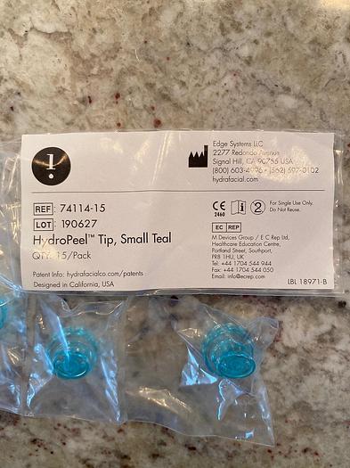 Hydrafacial Small Teal Tips (15 Quantity) Hydropeel