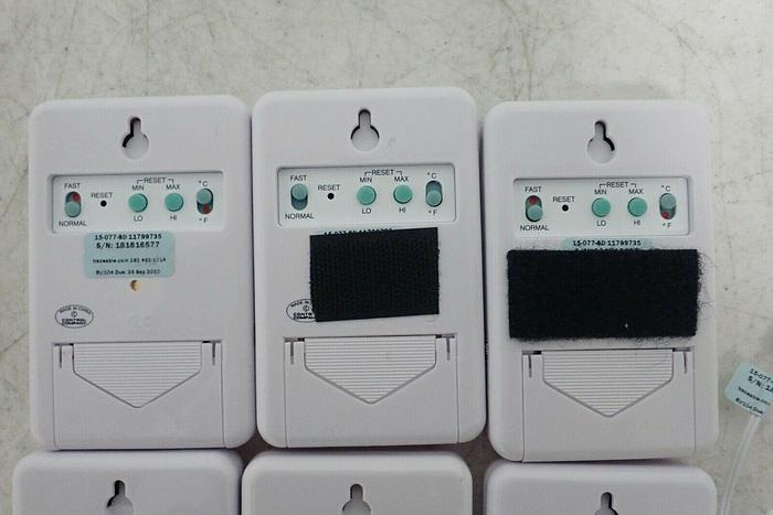 Used Lot of 6 Fisher Scientific 15-077-8D Traceable Memory Monitoring Thermometers