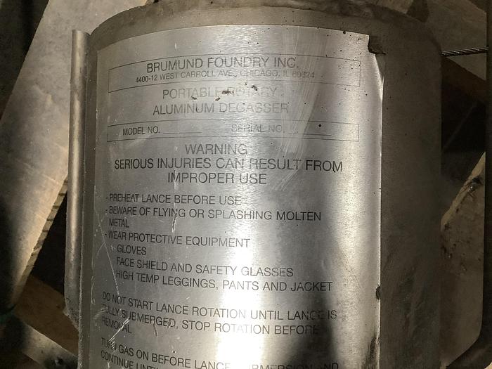 Used BRUMOND ROTARY DEGASSER