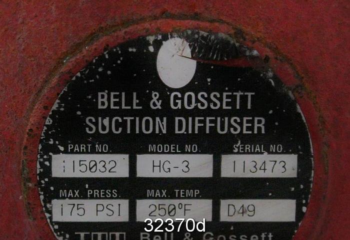 Used Bell & Gossett 5BC 9.375 BF Type 1510, 5x8x10" Pump #32370