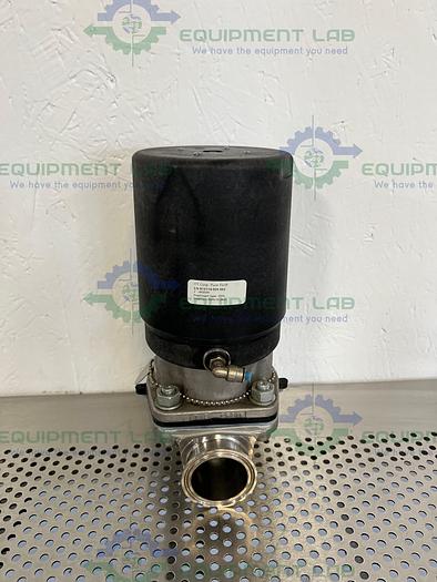 Used ITT Pure-Flo  AP2009  Stainless Steel Diaphragm Valve w/ 2" Sanitary Fitting