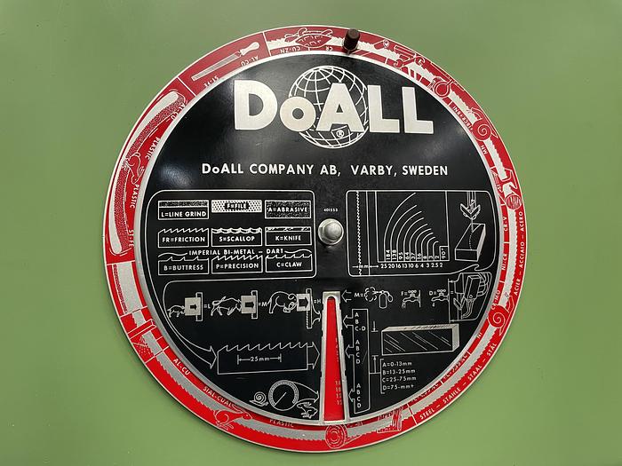 Gebruikt Doall vert.lintzaagmachine