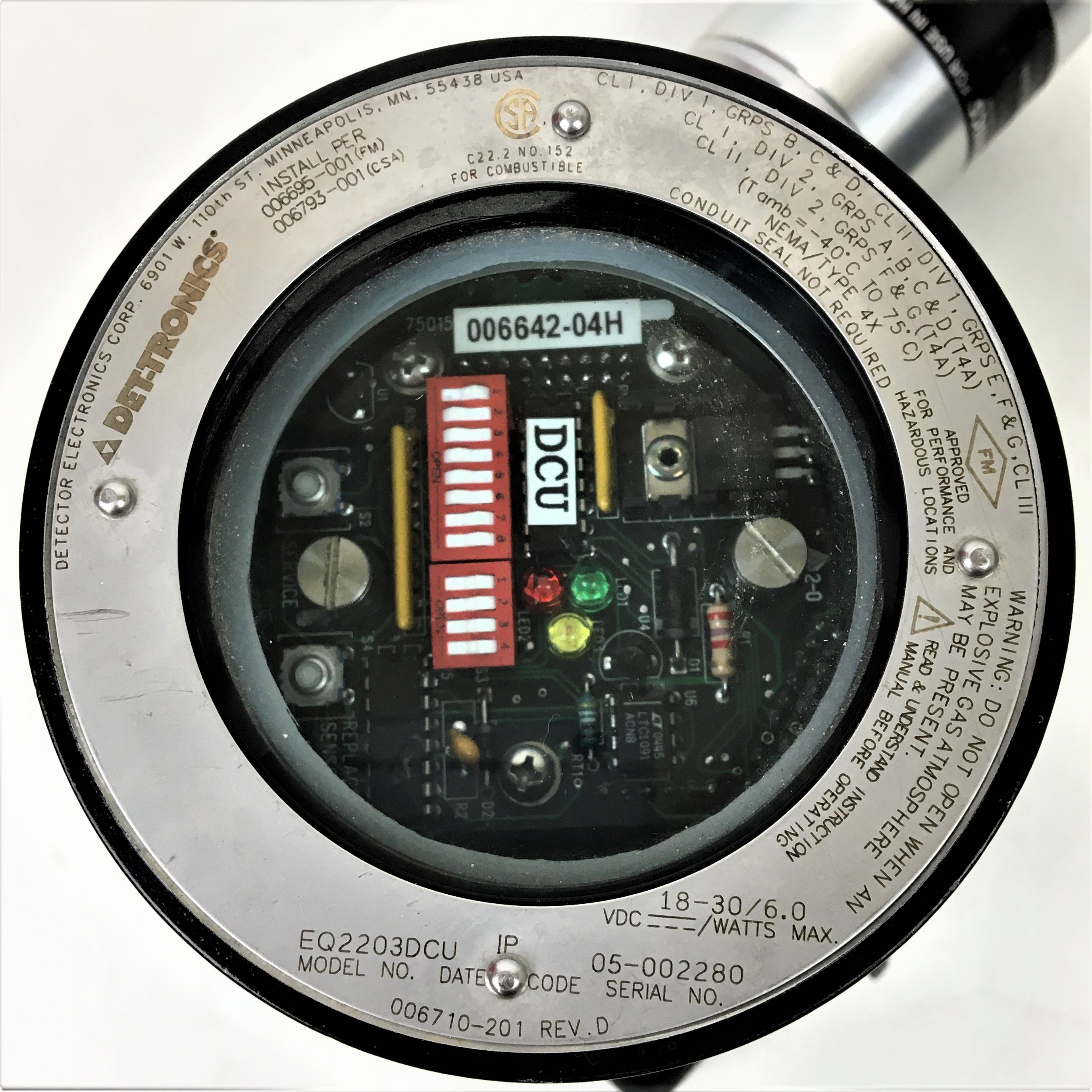 Used Det-Tronics Eagle Quantum EQ2203DCU Digital Communication Unit with CO Sensor