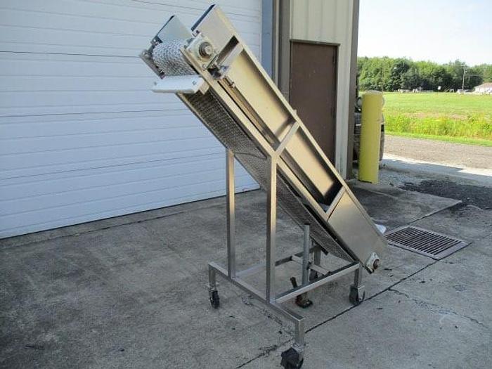 Used Jacob Schmidt Incline Conveyor; Md#C-996-3; 12"Wx6' 6"L