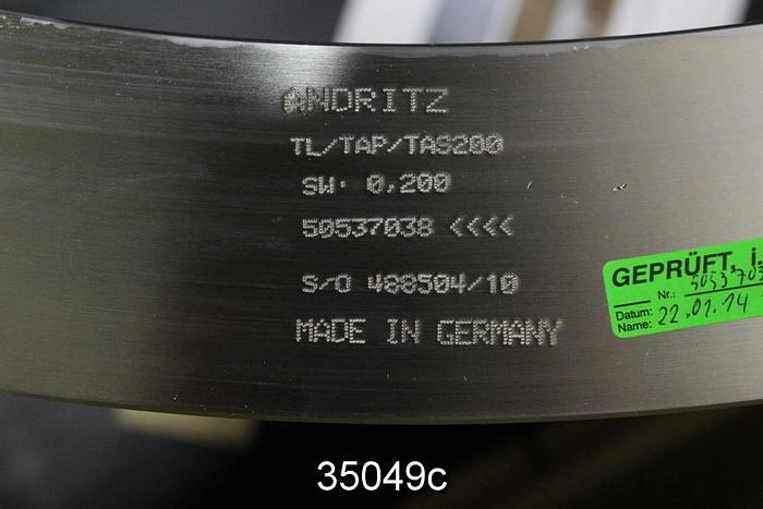 Unused Metso TL/TAP/TAS200 Pressure Screen Basket, 0.2 MM Slots, Unused #35049