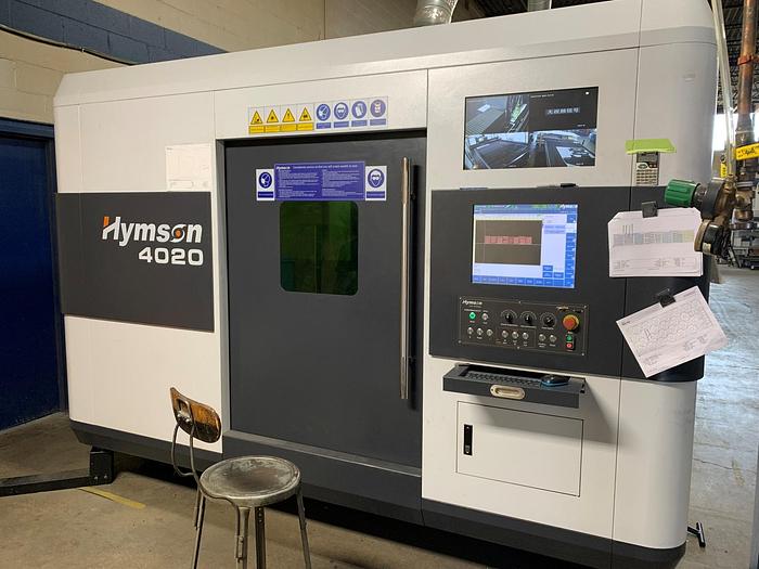 Used 157" X 78" HYMSON, 6KW High Effeciency CNC Fiber Laser, New 2019