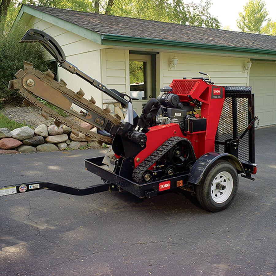Trailer for the TRX Trencher and STX Stump Grinder