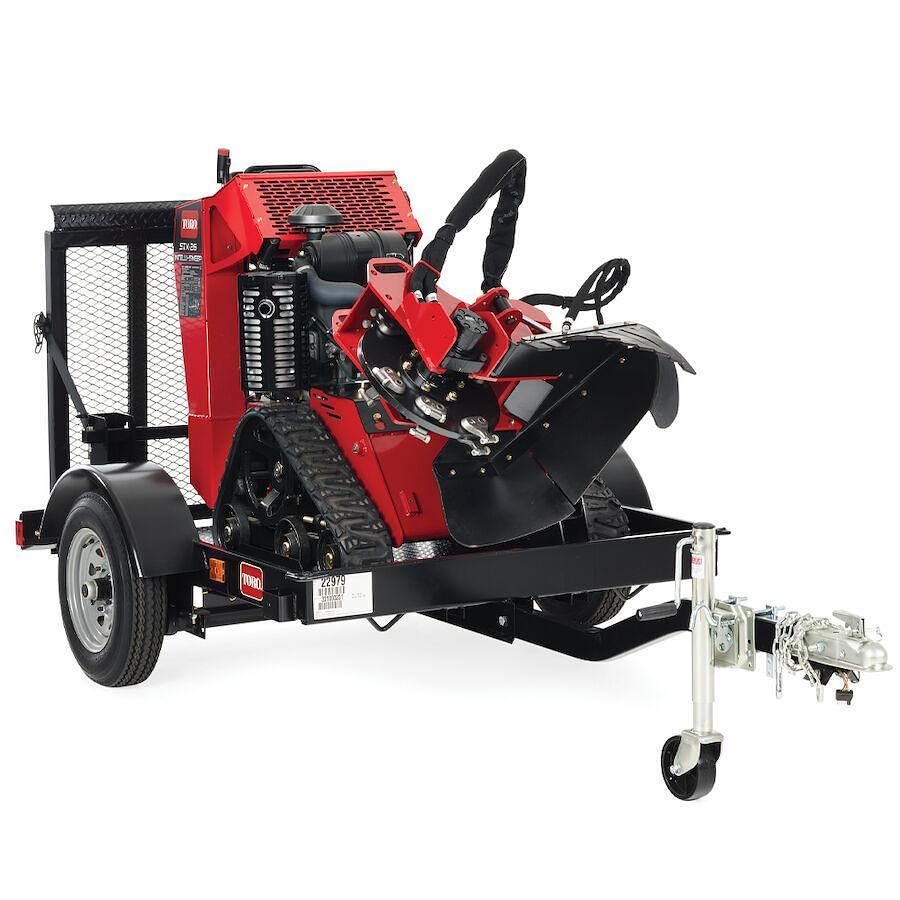 Trailer for the TRX Trencher and STX Stump Grinder