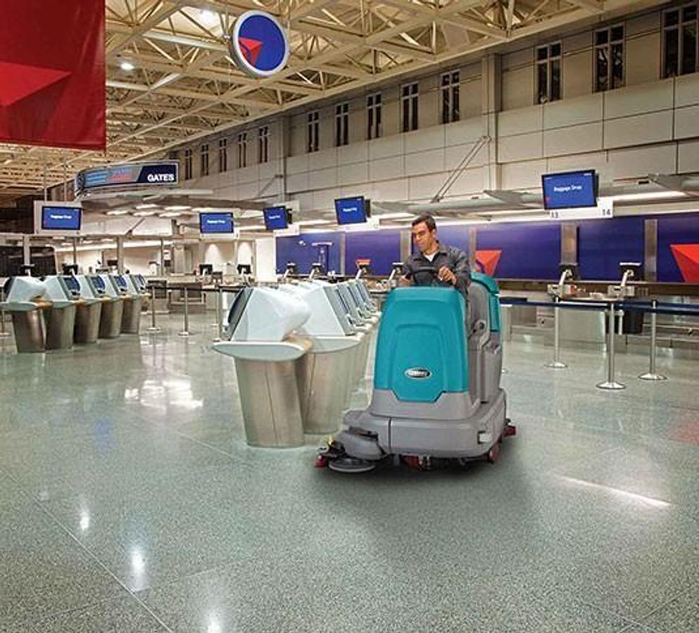 T12 Compact Battery Ride-On Floor Scrubber