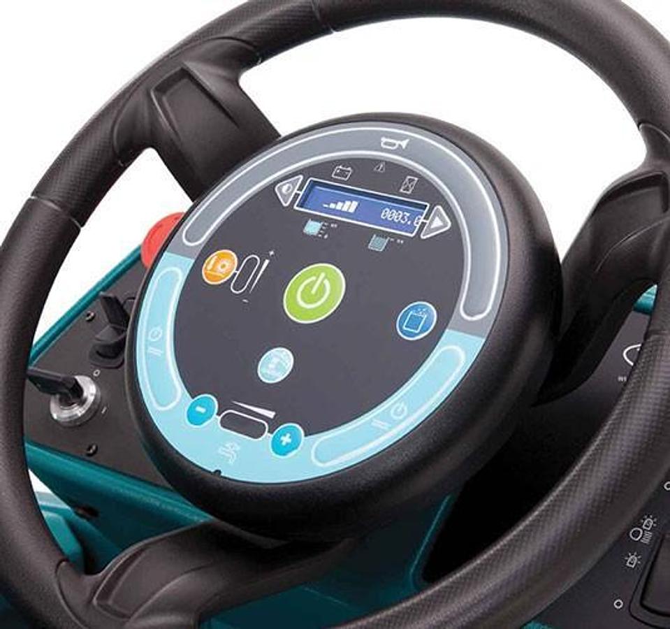 T17 Battery-Powered Ride-On Floor Scrubber