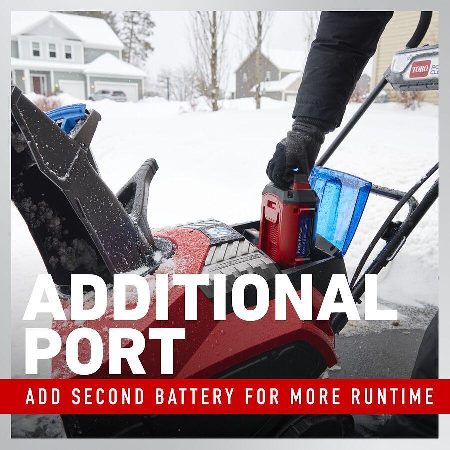 60V MAX* 21 in. (53 cm) Power Clear® Self-Propel Commercial Single-Stage Snow Blower - Battery Not Included