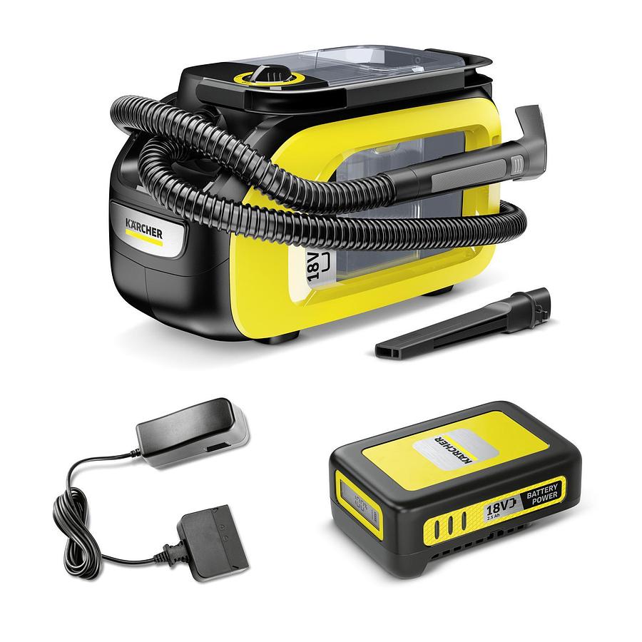 Battery-powered spray extraction cleaner SE 3-18 Compact Battery Set
