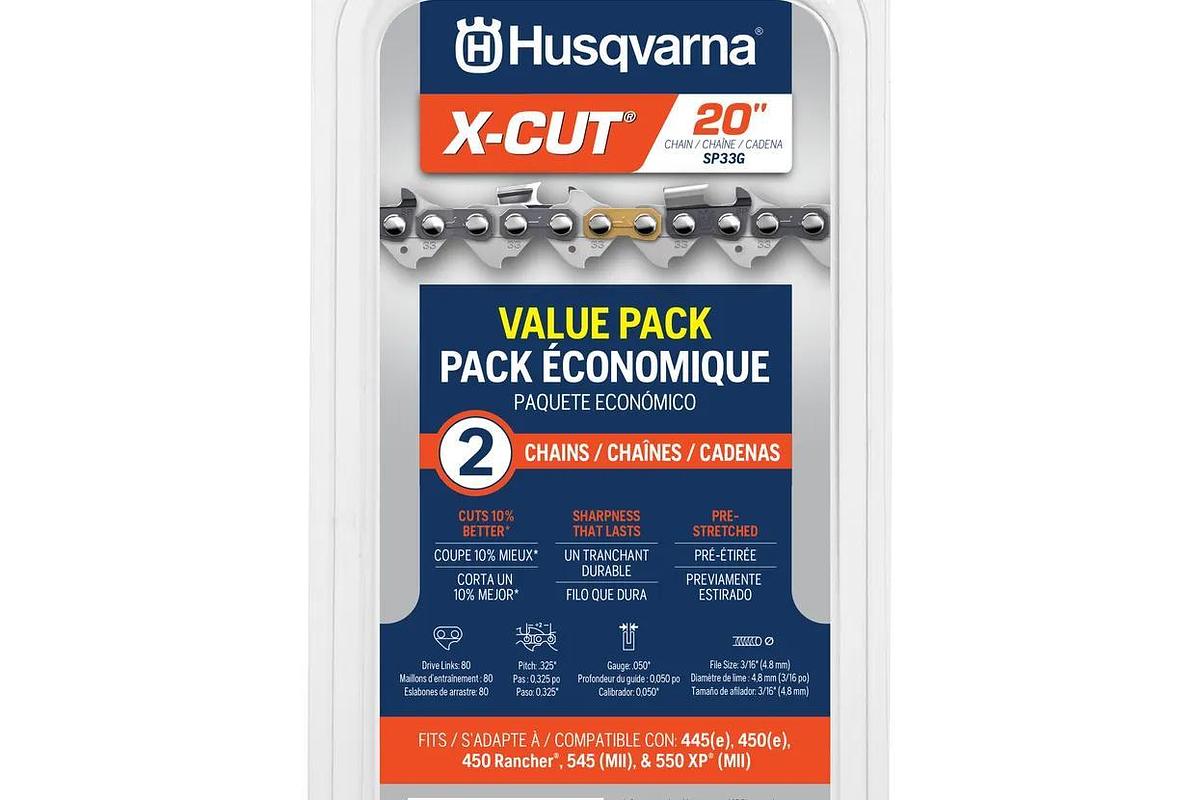 Husqvarna X-CUT® S93G, 3/8" mini pitch, .050 gauge - 2 Pack