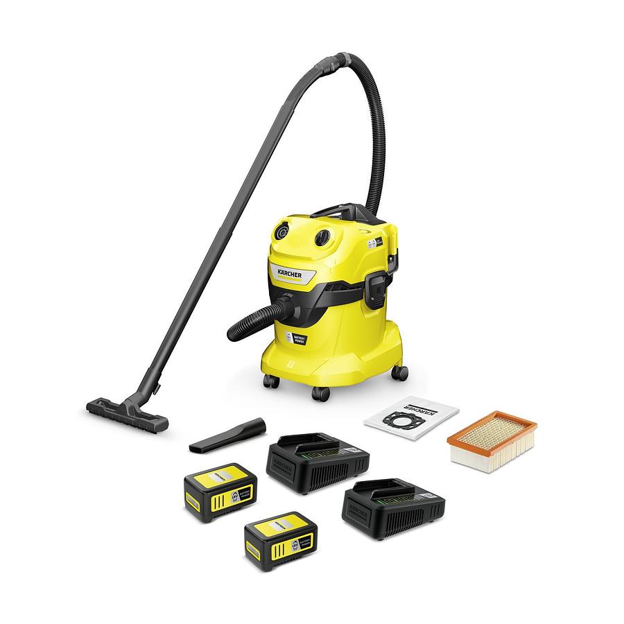 Battery wet and dry vacuum cleaner WD 4-18 Dual Battery Set