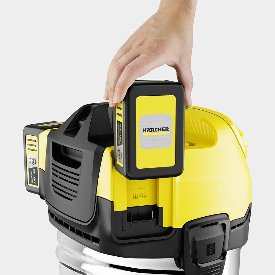 Battery wet and dry vacuum cleaner WD 4-18 S Dual Battery Set