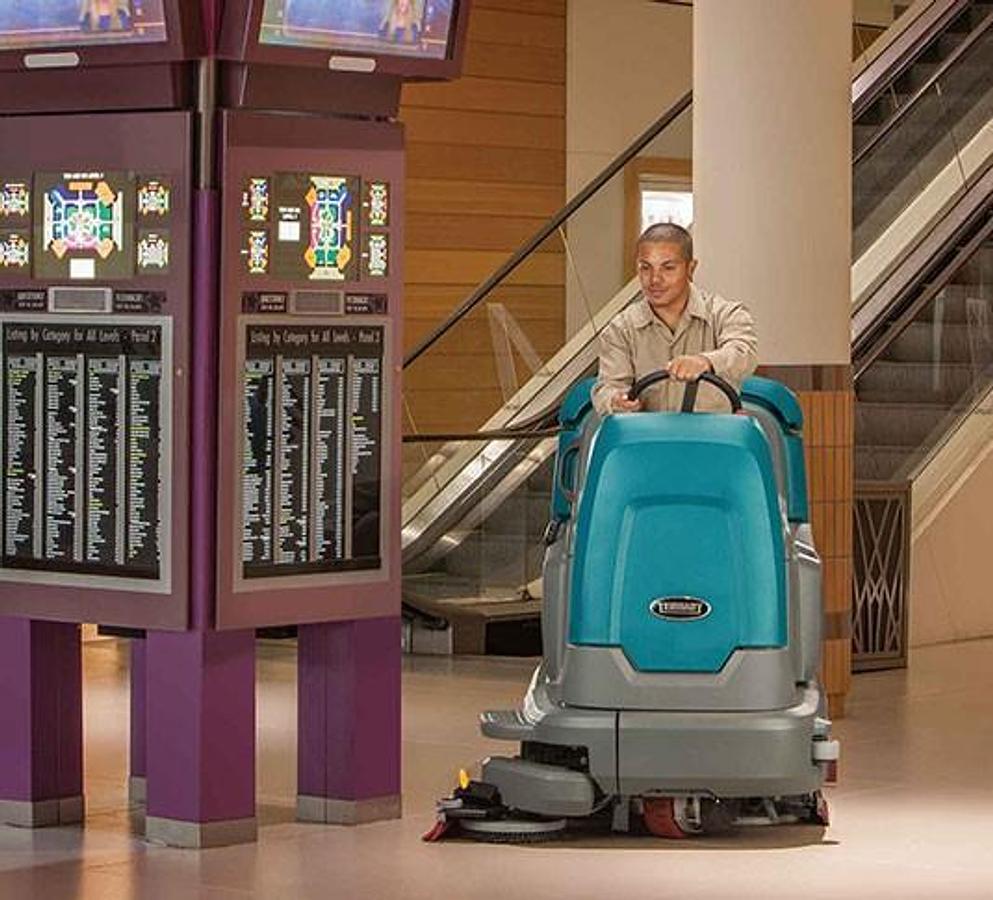 T12 Compact Battery Ride-On Floor Scrubber