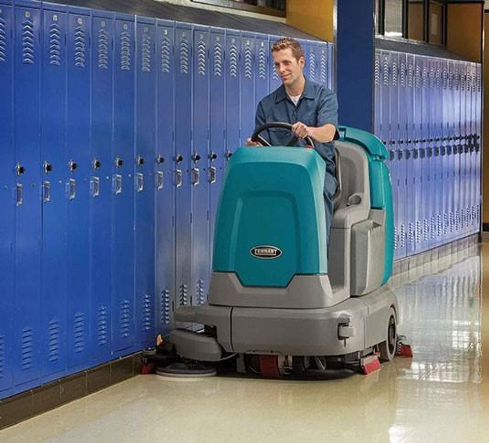 T12 Compact Battery Ride-On Floor Scrubber