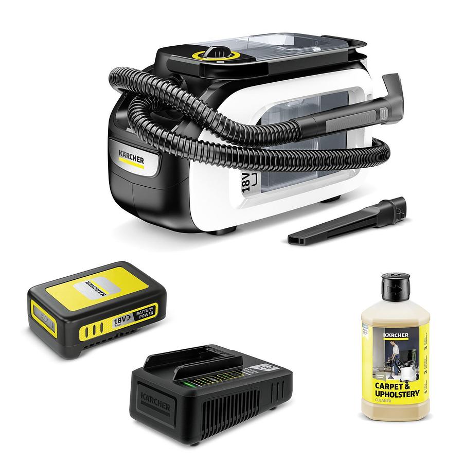 Battery-powered spray extraction cleaner SE 3-18 Compact Home D1 Battery Set 2.5-F