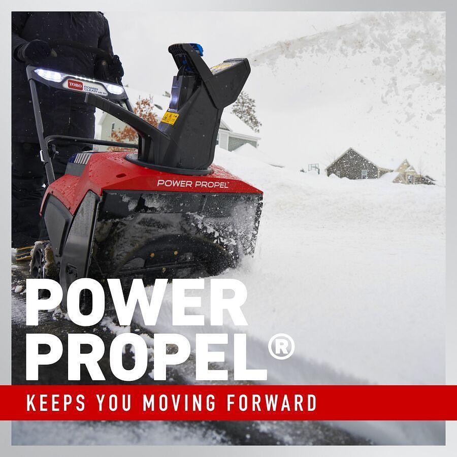 60V MAX* 21 in. (53 cm) Power Clear® Self-Propel Commercial Single-Stage Snow Blower - Battery Not Included