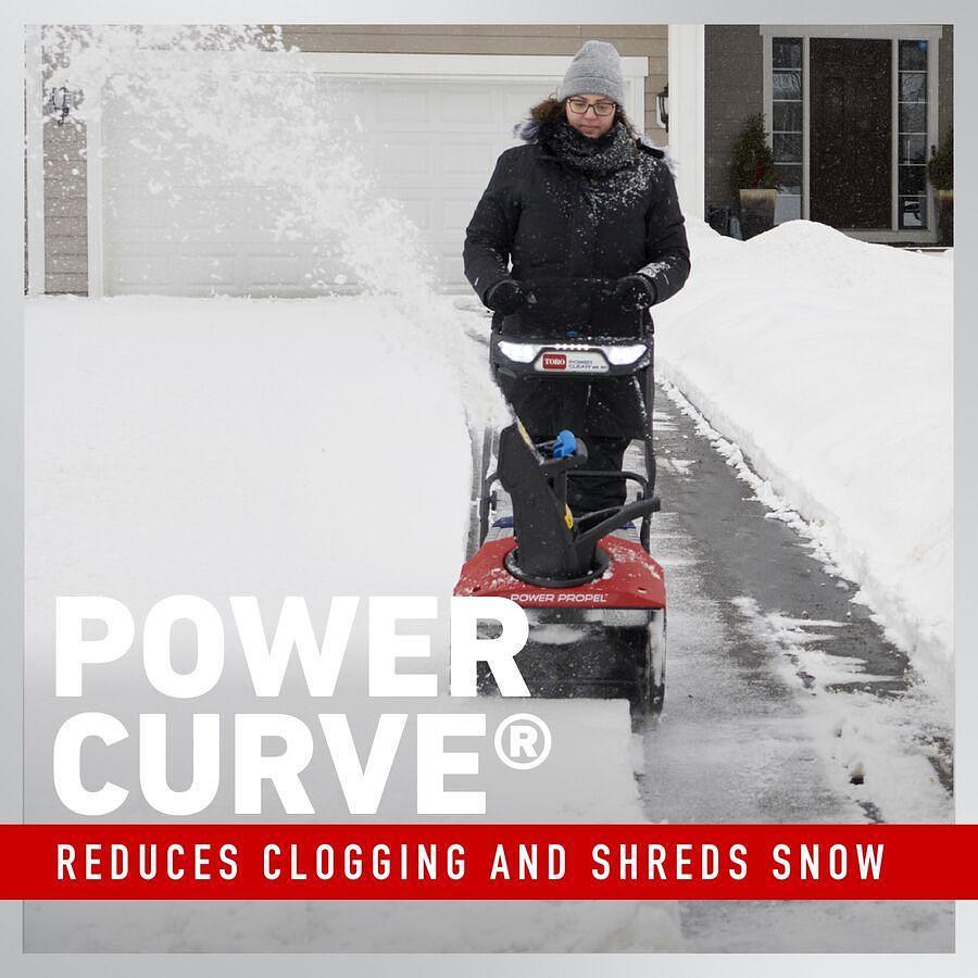 60V MAX* 21 in. (53 cm) Power Clear® Self-Propel Commercial Single-Stage Snow Blower - Battery Not Included